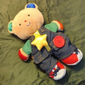 Practice Getting Dressed Teddy Bear, Plush Learning Toy For Toddler